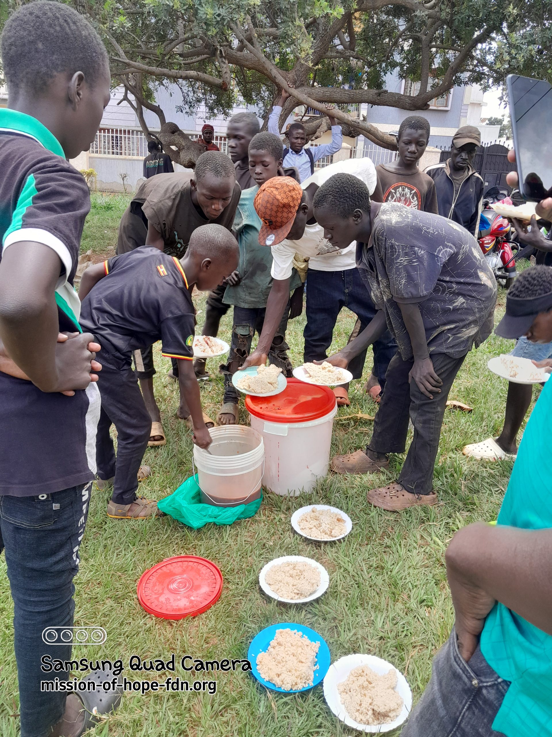 Street children in Uganda receiving shelter and support through Mission of Hope.